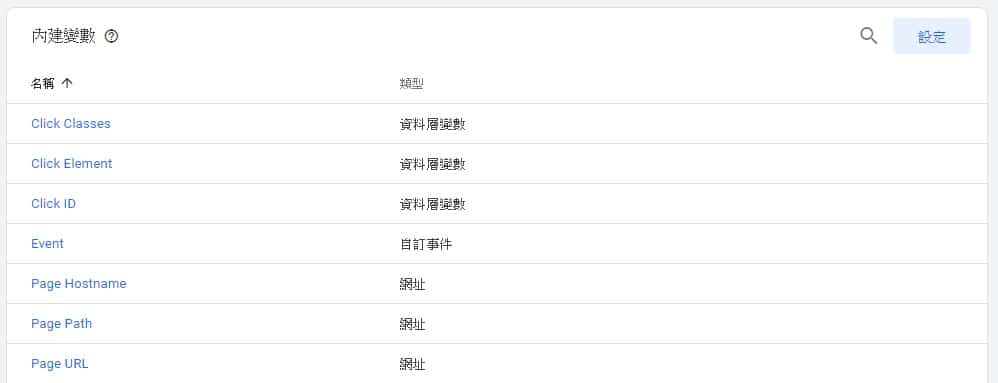 GTM變數Variable