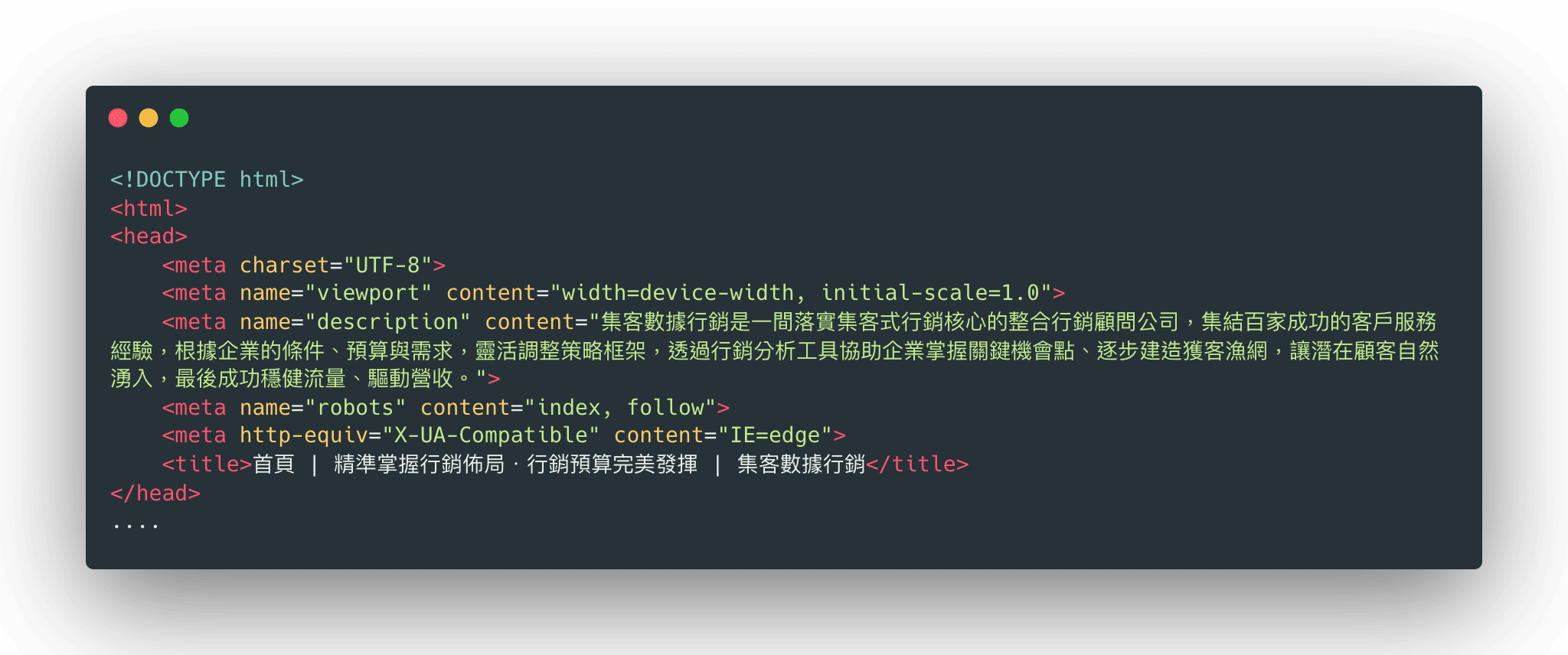 meta tags example