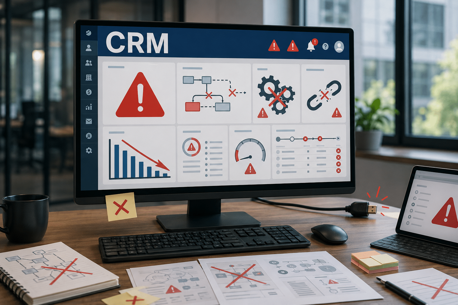 CRM導入失敗原因與解決方法